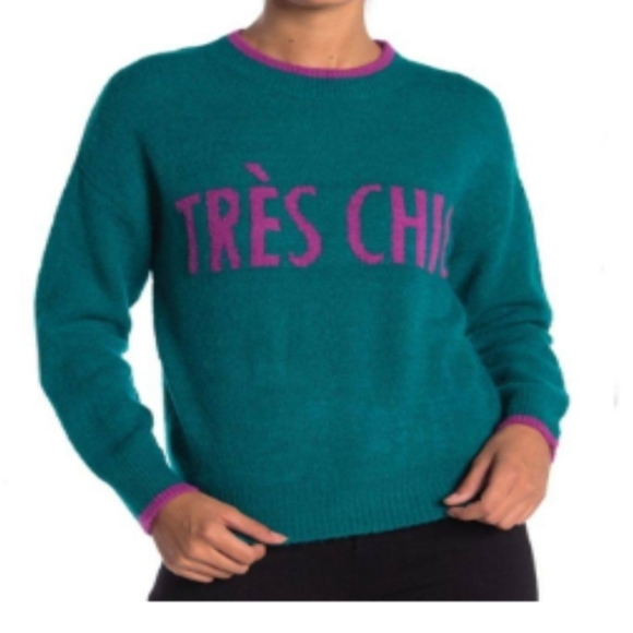 Code X Mode Tres Chic Sweater Green - Picture 2 of 7